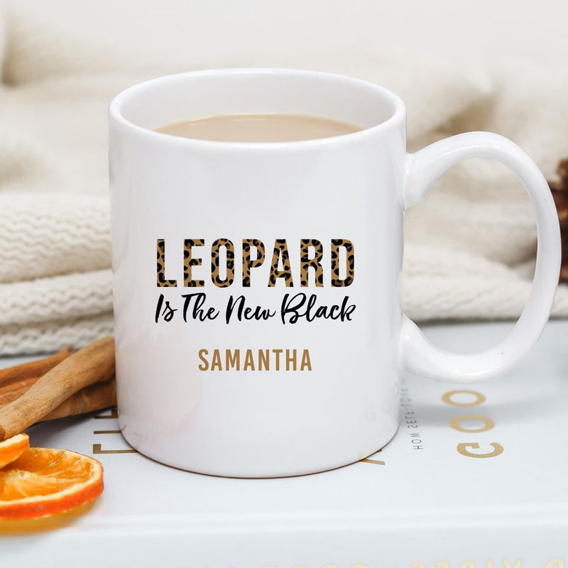 Personalized Animal Print Mugs