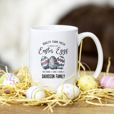 Personalized Vintage Farmhouse Easter Mugs