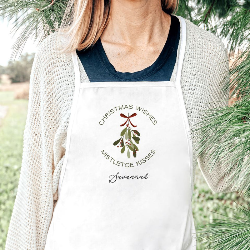 Personalized Woodland Christmas Aprons