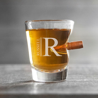 Personalized Bullet Shot Glass - 1.5 oz.