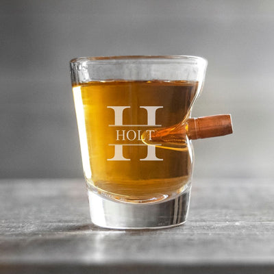 Personalized Bullet Shot Glass - 1.5 oz.