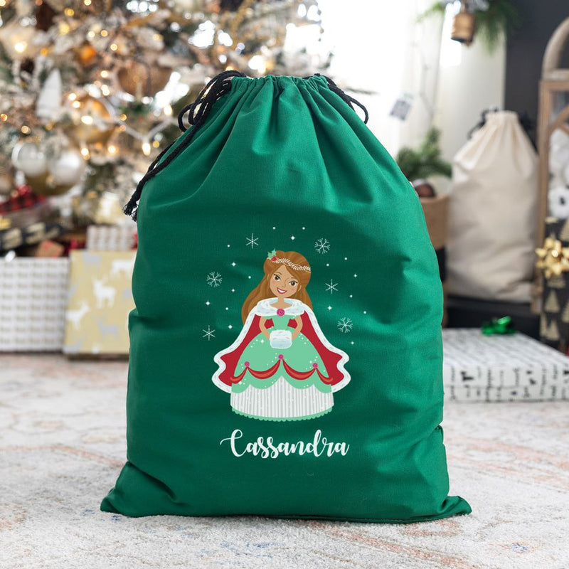 Personalized Princess Santa Bags (Cotton)