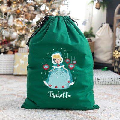 Personalized Princess Santa Bags (Cotton)