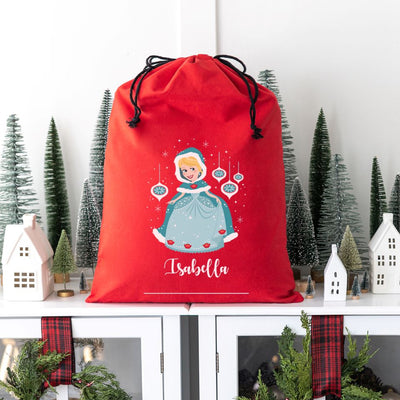 Personalized Princess Santa Bags (Cotton)