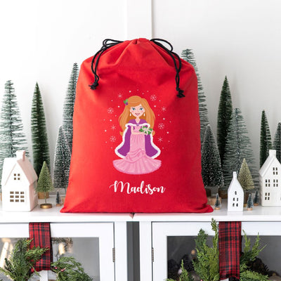 Personalized Princess Santa Bags (Cotton)