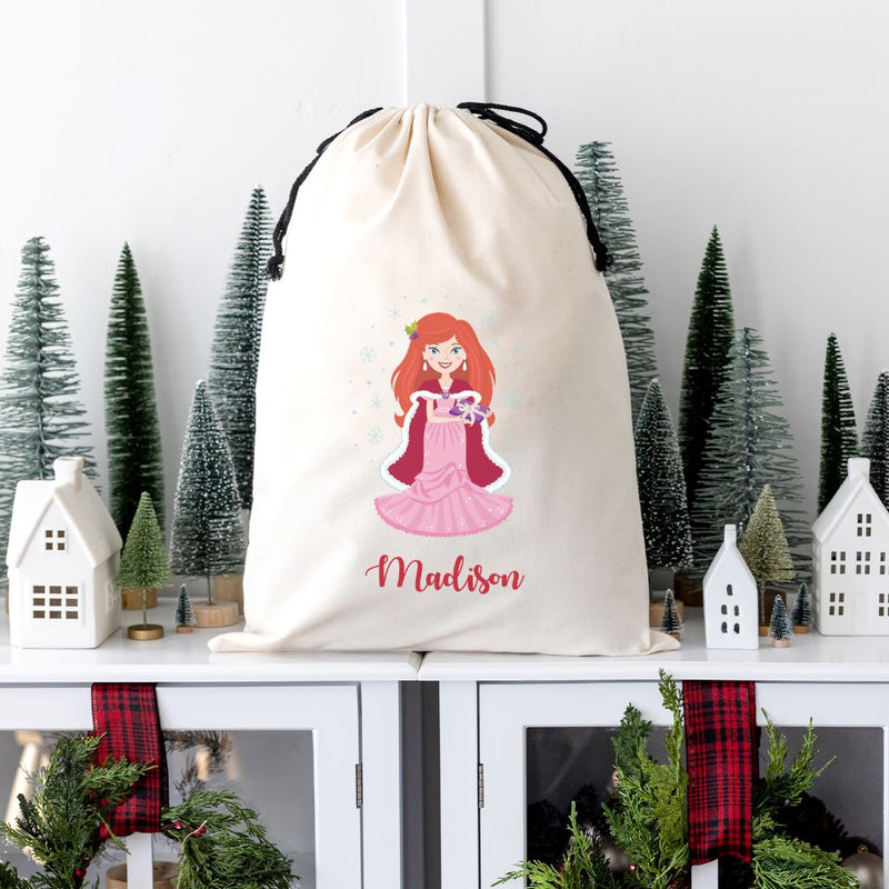 Personalized Princess Santa Bags (Cotton)