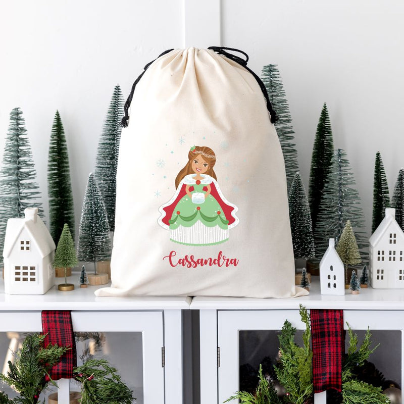 Personalized Princess Santa Bags (Cotton)