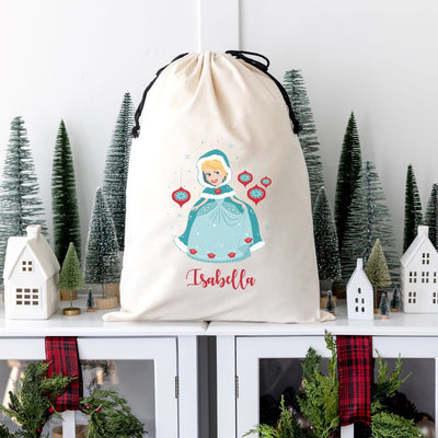Personalized Princess Santa Bags (Cotton)