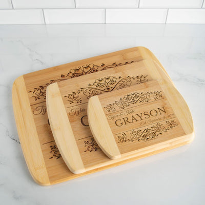 Personalized Cutting Bar Board (Rounded Edge) Bamboo