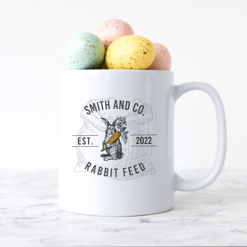 Personalized Vintage Farmhouse Easter Mugs