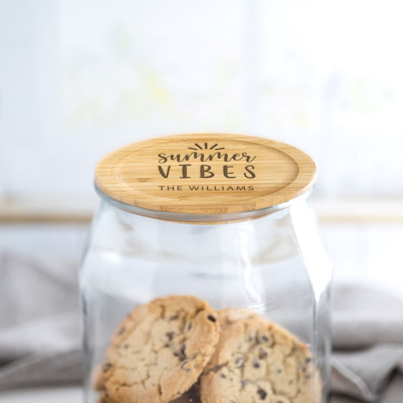 Personalized Seasonal Cookie Jars with 4 Lids