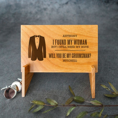 Personalized Groomsmen Proposal Postcards