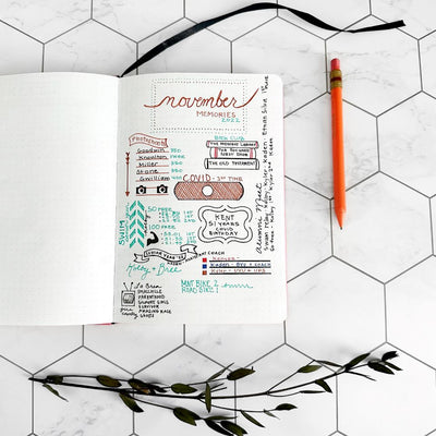 Personalized Leather Dot Journals