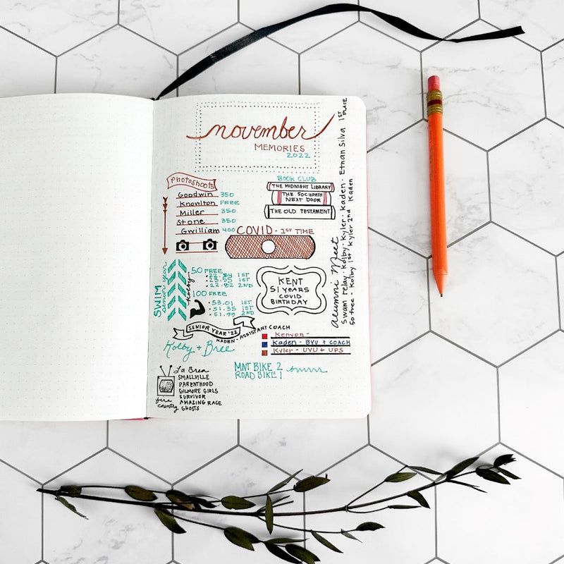 Personalized Leather Dot Journals