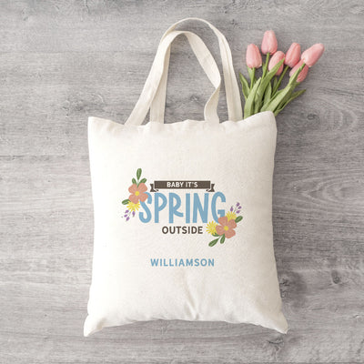 Personalized Chic Easter Tote Bags