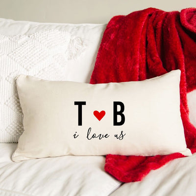Personalized Valentine's Day Lumbar Pillow Covers