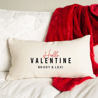 Personalized Valentine's Day Lumbar Pillow Covers
