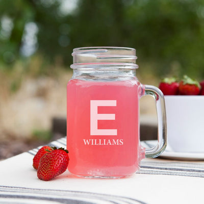 Personalized Mason Jar Mugs