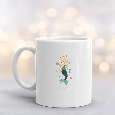 Personalized 11 oz. Mermaid Mugs