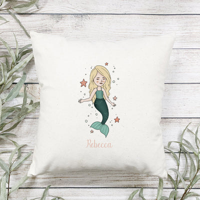 Personalized Mermaid Throw Pillow Covers