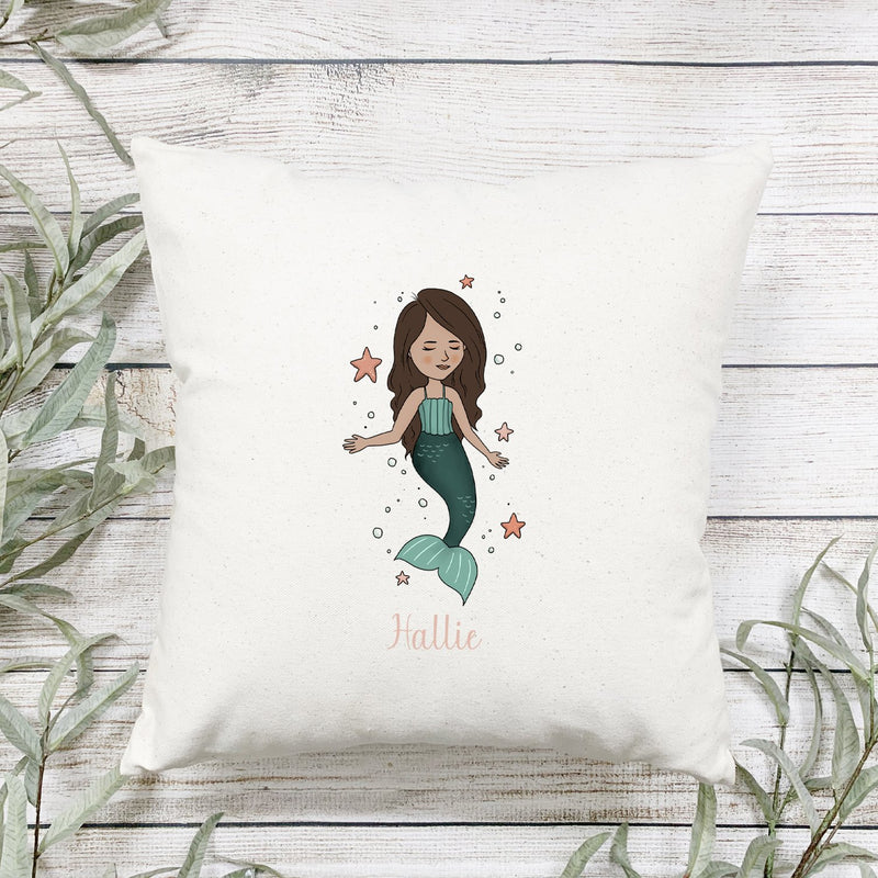 Personalized Mermaid Throw Pillow Covers