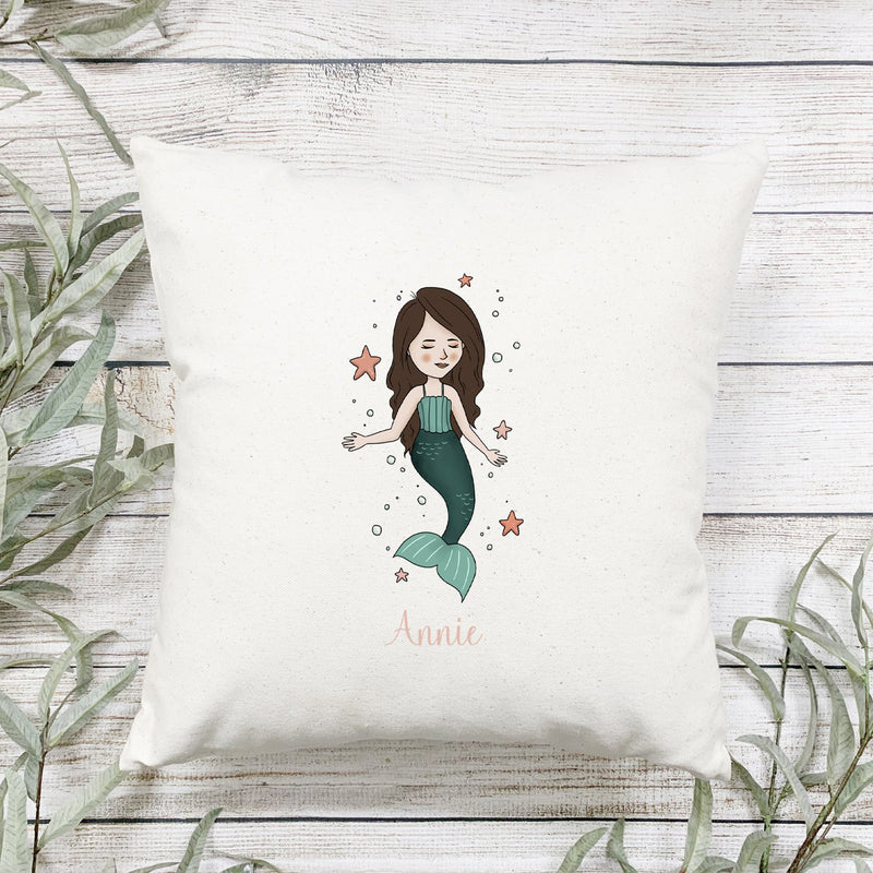 Personalized Mermaid Throw Pillow Covers