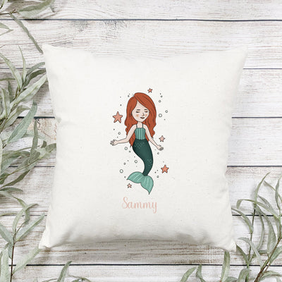 Personalized Mermaid Throw Pillow Covers