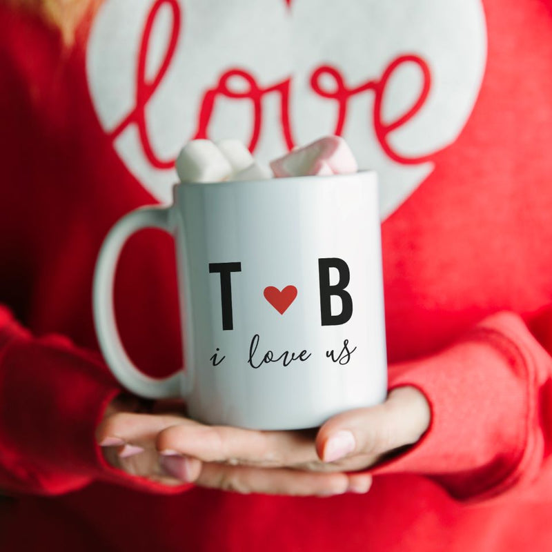 Personalized Hearts Day Mugs