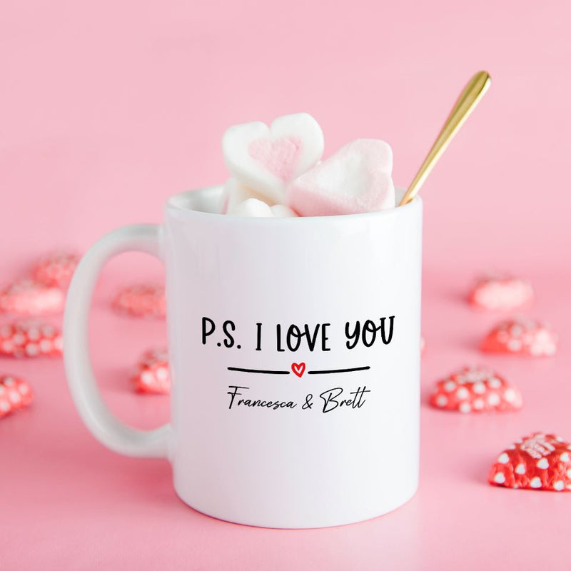 Personalized Hearts Day Mugs