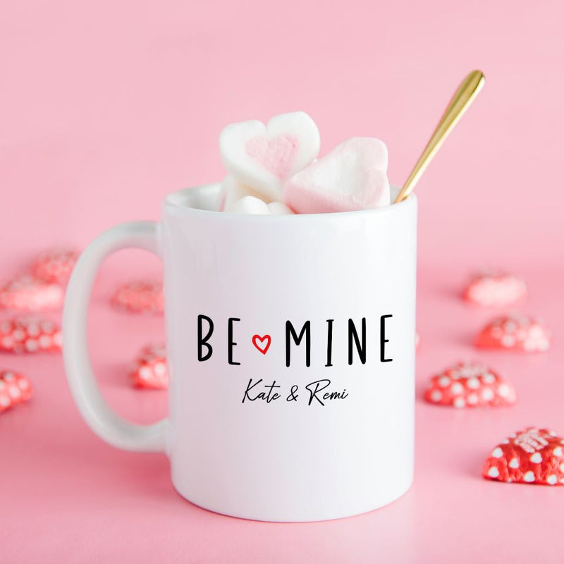 Personalized Hearts Day Mugs