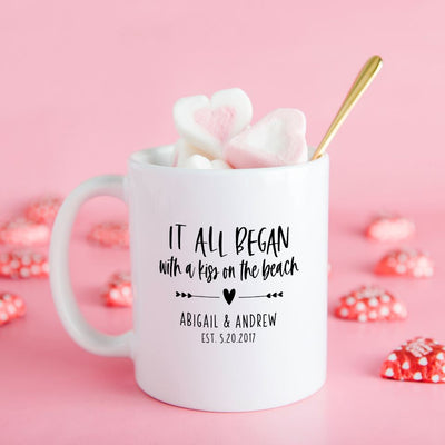 Corporate | Personalized Valentine’s Day Mugs - Calligraphy Designs