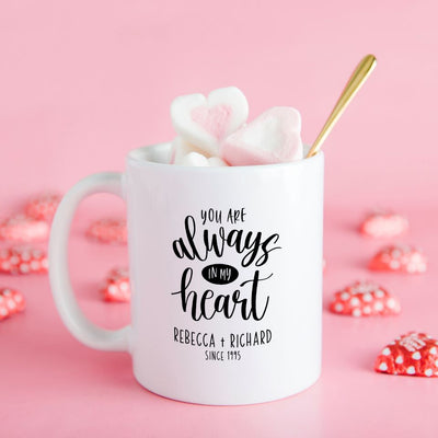 Corporate | Personalized Valentine’s Day Mugs - Calligraphy Designs
