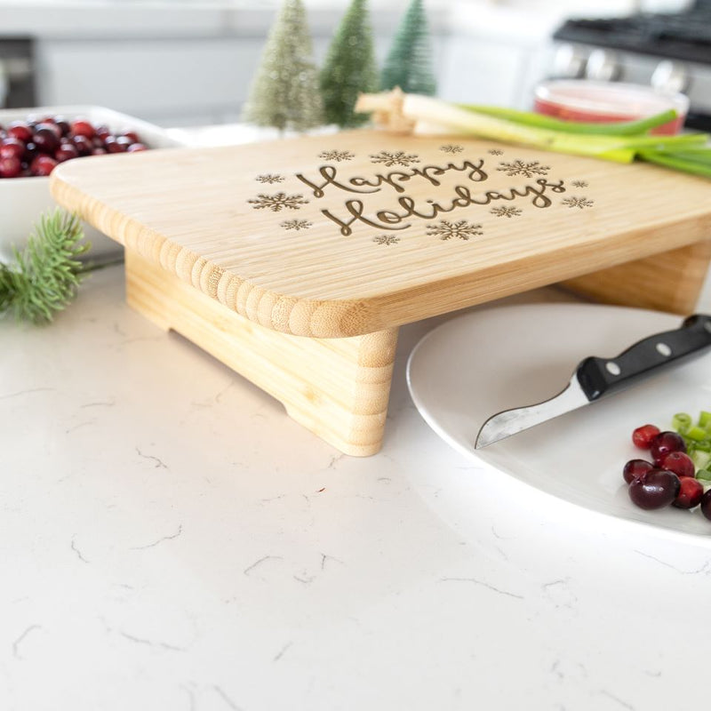 Personalized Raised Cutting Boards - Holiday Collection