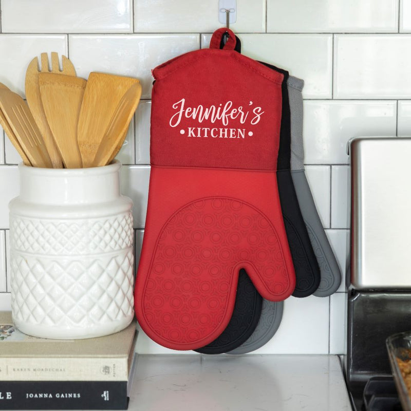 Personalized Silicone Oven Mitts