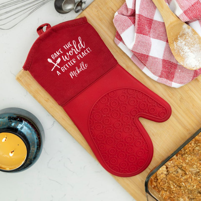 Personalized Silicone Oven Mitts