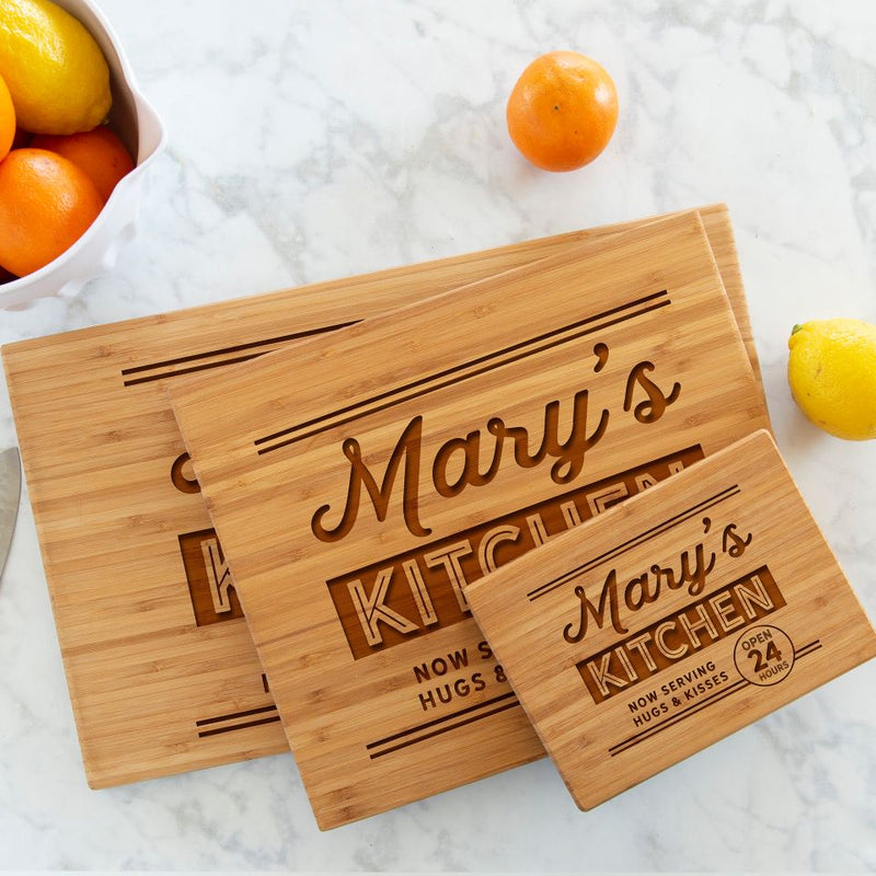 Personalized Bamboo Cutting Boards for Mom