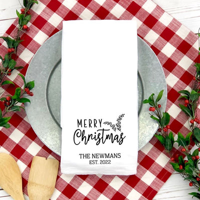 Personalized Holiday Tea Towels