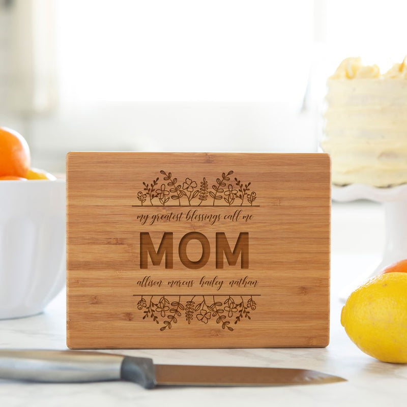 Personalized Bamboo Cutting Boards for Mom