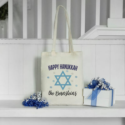 Personalized Hanukkah Tote Bag
