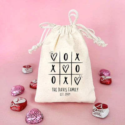 Personalized Valentine's Day Small Gift Bags - Calligraphy Designs