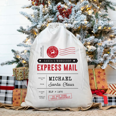 Personalized Christmas Santa Bags (Velvet)
