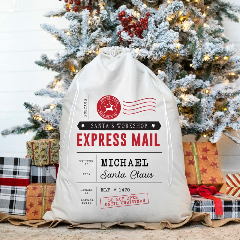 Personalized Christmas Santa Bags (Velvet)