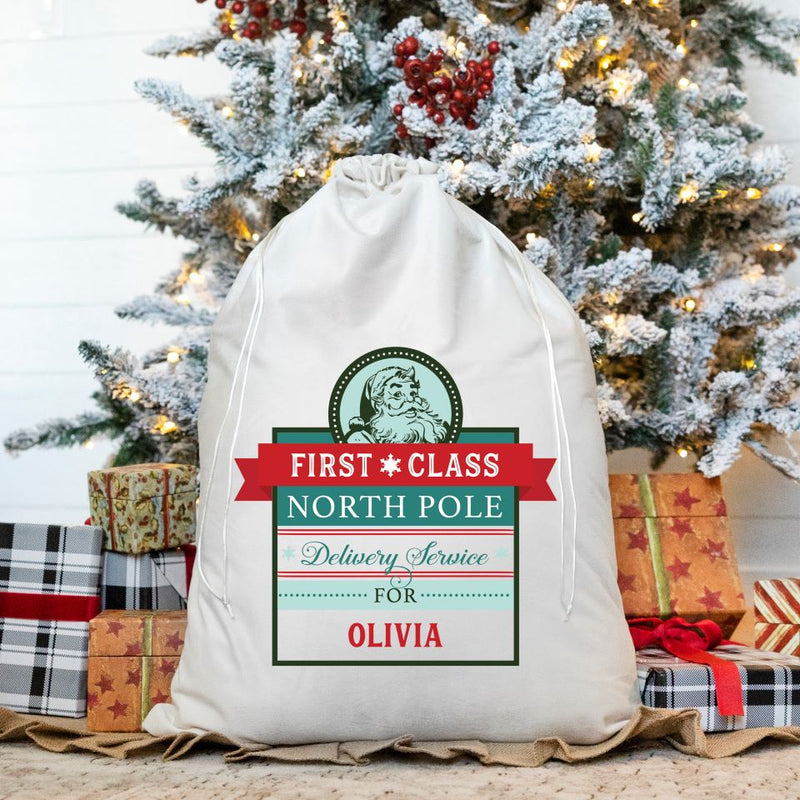 Personalized Christmas Santa Bags (Velvet)