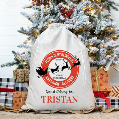 Personalized Christmas Santa Bags (Velvet)