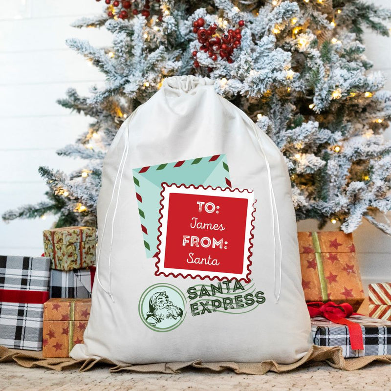 Personalized Christmas Santa Bags (Velvet)