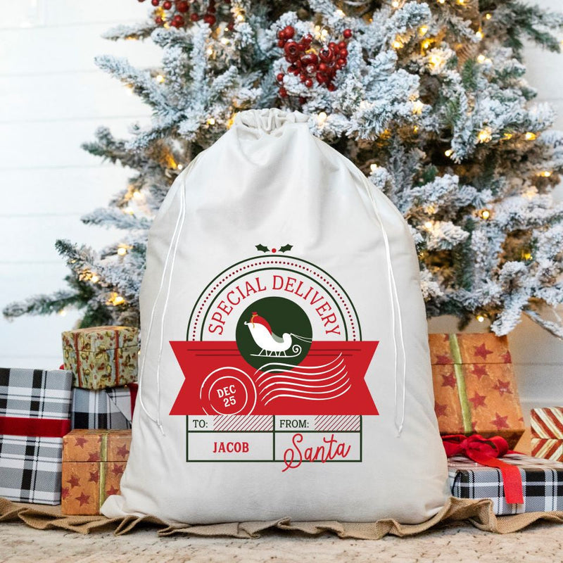 Personalized Christmas Santa Bags (Velvet)