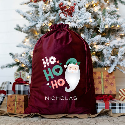Personalized Kids' Santa Bags (Velvet)