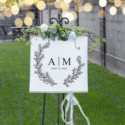 Personalized Wedding Hanging Canvas Prints (Multiple Sizes)
