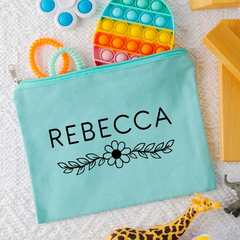 Personalized Zippered Toy Bag