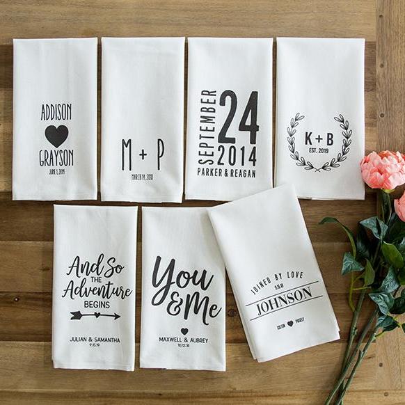 Personalized Wedding Tea Towels